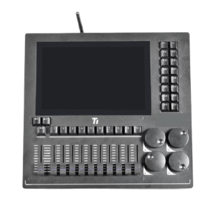 Consola de Iluminación DMX EPLT1 / 2 Universos  / Pantalla 10.1" Multitáctil / 10 Faders + 4 Ruedas / WiFi Integrado / Flight Case Incluido