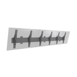 Soporte de Pared para TV / Riel Triple 400T / Capacidad 110 lbs (50 kg) / Compatible 32"-65" / VESA 100x100-600x400 mm / Ajuste Ángulo 5°-15° / Montaje Profesional
