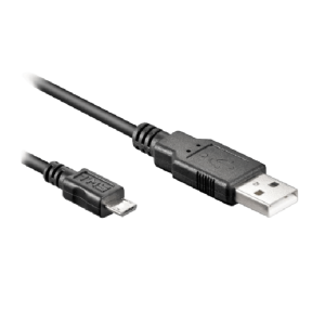 Cable Nexmosphere Nano / USB-A a Micro USB / Split 2.5 mm DC / 1.2 m (3.9 ft) / Negro / Comunicación y Alimentación