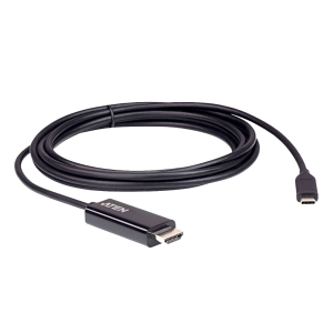 Convertidor USB-C a HDMI | Resolución 4K | Compatible Thunderbolt 3 | Plug and Play Sin Drivers | Soporta Windows, Mac OS y Android | Conectividad 2.7 Metros