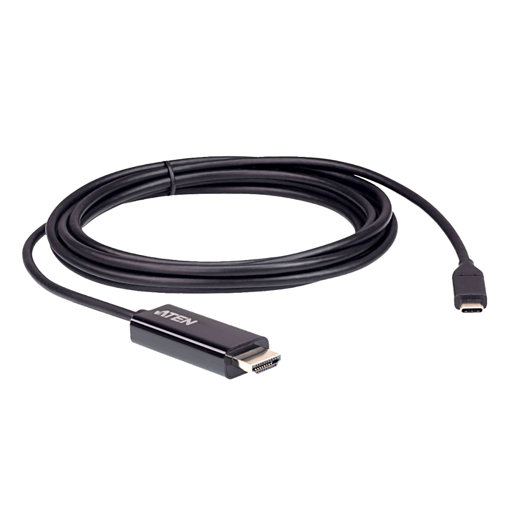 Convertidor USB-C a HDMI | Resolución 4K | Compatible Thunderbolt 3 | Plug and Play Sin Drivers | Soporta Windows, Mac OS y Android | Conectividad 2.7 Metros