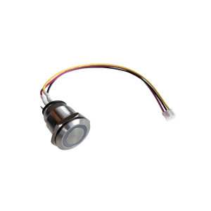 Botón Acero Inoxidable IP65 19 mm/ Control LED Programmable / Cable 60 cm