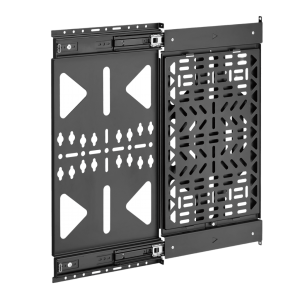 Montaje Deslizante de Almacenamiento AV | Capacidad de Carga 10 kg (22 lbs) | Rango de Deslizamiento 300 mm | Fabricado en Acero | Sistema de Sujeción Quick-Release sin Herramientas