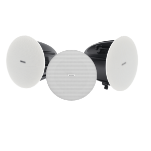 Kit Altavoz principal y 2 bocinas secundarias | Bluetooth  | Solo alimenta la principal  |  Hik-Connect  | 10 Watts |  Musical Ambiental | Voceo | Calendarización de audios