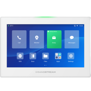 Estación de Intercomunicación SIP con Wi-Fi 6, Bluetooth y Control Total para Agendamiento de Salas y Edificios Inteligentes (Color Blanco)