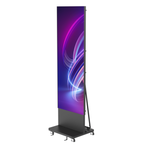 Poster LED de Piso / Pixel Pitch 1.8 mm / Modular (Puede Crecer con Mas Posters) / Case para Transporte / Uso en Interior / Calidad de Video Destacada