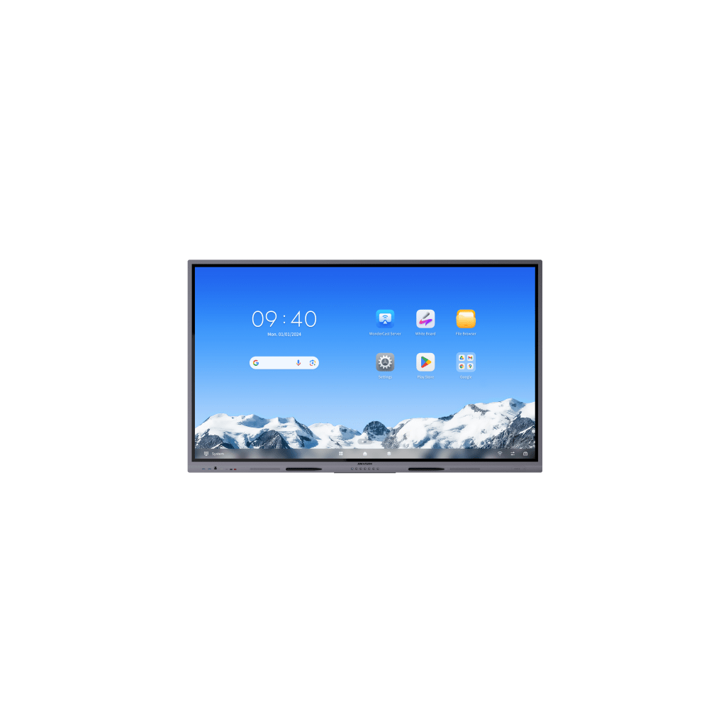 Pantalla Interactiva Touch de 75" Android 14 / Google Suite Preinstalado con Certificación EDLA / Resolución 4K / Bocinas Integradas / Entradas HDMI y VGA / Incluye 2 Lápices para Escribir