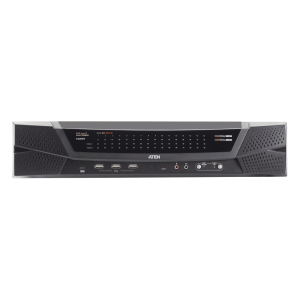 Switch KVM over IP Cat 5 | Hasta 64 Puertos | Resolucion Full HD 1920x1200 | Dual NIC Gigabit | Virtual Media USB 2.0 | FIPS 140-2 Level 1 | Cascada hasta 512 Equipos | Administracion Centralizada CC2000