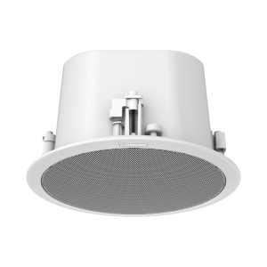 Altavoz IP para instalacion en plafon / 10W / PoE+ / Para integración con sistema Hanwha / SIP, IPv4, HTTP, DNS, NTP, TCP, UDP, ARP.