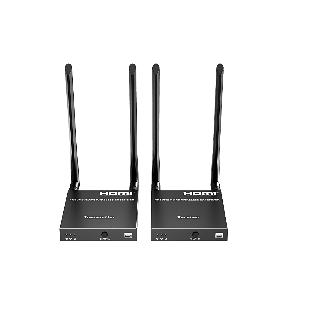 Kit Extensor Inalámbrico HDMI | 4K@60Hz 4096x2160 | Tecnología ipcolor STREAM | Banda 5G 5.18-5.24 GHz | Distancia 50 m | Conexión de Hasta 1 a 4