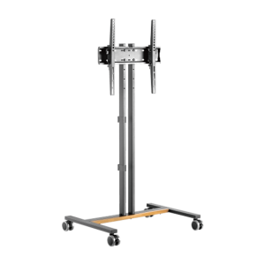 Soporte Móvil para Pantalla | Compatibilidad VESA 200x200 hasta  600x400 / Ruedas con Frenos / Ajuste de Altura y Ángulo / Soporte para TV de hasta 55 Pulgadas / Capacidad de Peso 35 kg