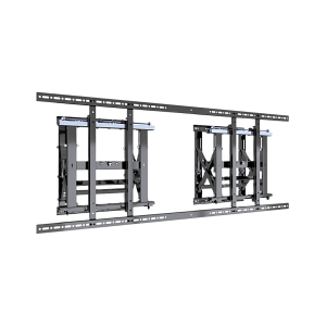 Soporte Estructural Modular para Pantallas | Altura Ajustable de 200 mm a 1600 mm | Ancho 600 mm | Profundidad 134 mm a 300 mm | Diseño Metálico| Compatible con Diferentes Tamaños de Pantallas |Soporta Formato Horizontal y Vertical.