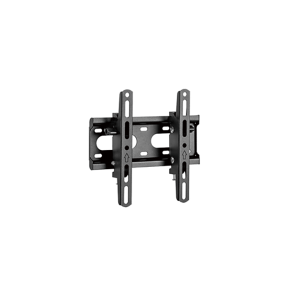 Soporte de Pared con Inclinación para monitores hasta 43"|Compatible VESA 75x75 a 200x200 | Capacidad de Carga 45 kg | Separación de la pared 53 mm | Fabricado en acero | Color Negro