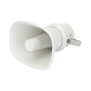 Altavoz Tipo Trompeta | 5 Watts - 30 Watts | Color Blanca | 100 V / 70 V | Material ABS | IP65 | Requiere amplificador