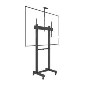 Montaje de Piso Móvil para Pantallas de  65 in a 100 in | vesa 100 x 100 hasta 1000 x 600 | carga maxima soportada 120kg| Fabricado en aluminio y acero