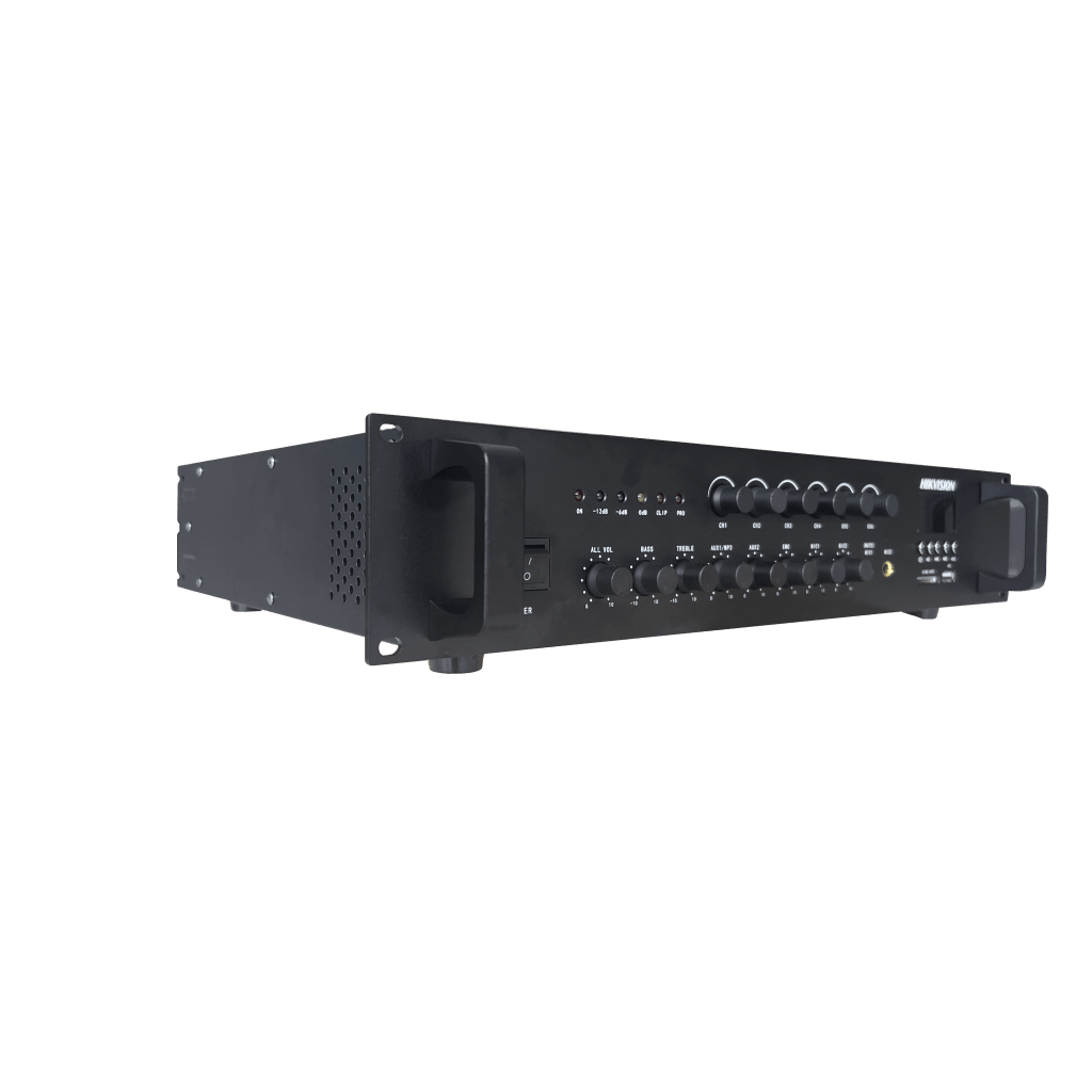 Amplificador | Bluetooth | 6 Canales | 240 W | 1 Zona | 70/ 100V COM | Montaje en Rack | Musica Ambiental