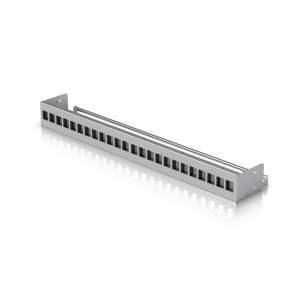 UACC Rack Patch Panel Blank 24 Puertos - Panel Patch Keystone 1U con Barra de Gesti?n de Cables y Est?tica Uniforme
