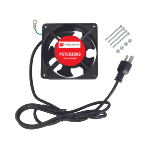 Ventilador de 110 Vca de 12 x 12 cm con Cable y Tornillería