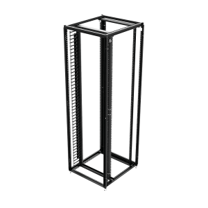 Organizador Vertical de Cables Rack 48 UR / Acero Negro / Sección 95x208 mm / Capacidad 726 Cables / Fijación Flecha 1.75 pulg