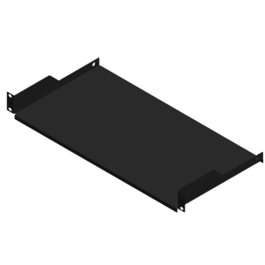 Charola para Rack de 19" de 2 postes, 23 cm de Profundidad, 1 Unidad de rack