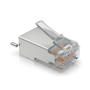 Paquete de 100 Conectores RJ45 Blindados Dise?ados para Cables Ethernet UISP (UISP Cable Pro y Cable Carrier)