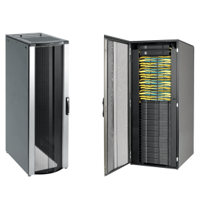 Gabinete Rack ProLine ConnecTek 42 UR / 2000 x 800 x 1100 mm Con Capacidad 1134 kg  Acero, Color Negro Con Organizadores Laterales Frontal y Traseros Incluidos