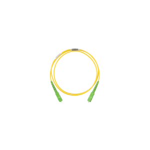 Jumper de Fibra Optica Monomodo 9/125 OS2, SC/APC-SC/APC Simplex, OFNR (Riser), Color Amarillo, 5 Metros (16.40 Pies)