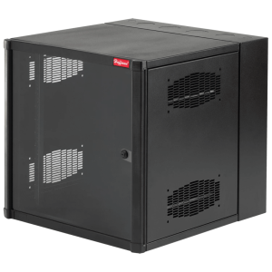 Gabinete AccessPlus de 26 UR Montaje en Pared de 19in, Rieles Numerados y Roscados #10-32, Puerta con Ventana de Seguridad, 600 mm de Ancho, 762 mm de Profundidad, Color Negro