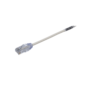 Cable de Parcheo TX6, UTP Cat6, Di?metro Reducido (28AWG), Color Blanco, 20 cm (7.87 pulgadas)