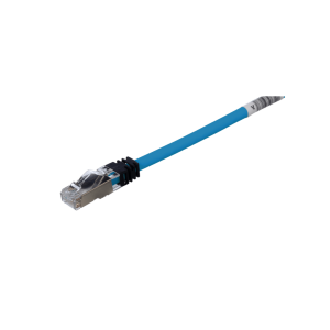 Patch Cord Cat6A, Blindado S/FTP, CM/LS0H, 0.5 Metros, Color Azul