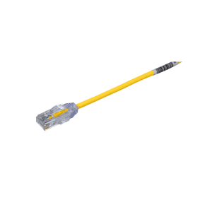 Cable de Parcheo TX6, UTP Cat6, Di?metro Reducido (28AWG), Color Amarillo, 4.57 Metros (15 Pies)
