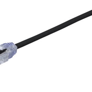 Cable de Parcheo TX6, UTP Cat6, Di?metro Reducido (28AWG), Color Negro, 16.76 Metros (55 Pies)