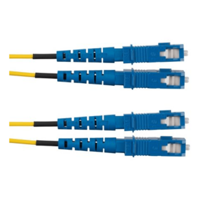 Jumper de Fibra Optica Monomodo 9/125 OS2, SC-SC Duplex, OFNR (Riser), Color Amarillo, 3 Metros (9.84 Pies)