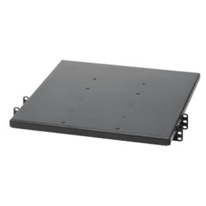 Charola de Doble Fijación en Rack de 2 Postes, 635 mm de Profundidad, y Soporte de Peso de 113 Kg, 1 UR, Color Negro
