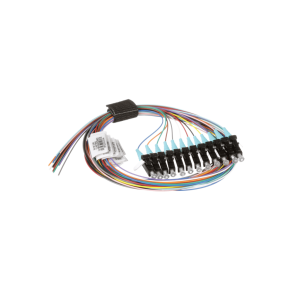 Kit de 12 Pigtails con Conector LC, Multimodo 50/125 OM3, 900um, de 1 Metro (3.28 Pies)