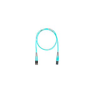 Jumper de Fibra Optica Multimodo 50/125 OM4, LC-SC Duplex, OFNR (Riser), Color Aqua, 5 Metros (16.40 Pies)