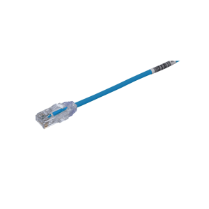 Cable de Parcheo TX6, UTP Cat6, Di?metro Reducido (28AWG), Color Azul, 30 Metros (98.43 Pies)