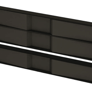 Panel Ciego Snap-In 1RU, Sin Herramientas, Plástico UL, Negro, Flujo de Aire Optimizado, Montaje Universal EIA
