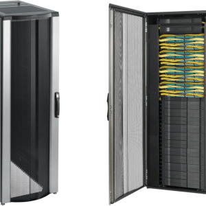 Gabinete Rack ProLine ConnecTek 42 UR 2000 x 800 x 1200 mm con Capacidad 1134 kg  Acero, Color Negro Con Organizadores Laterales Frontal y Traseros Incluidos