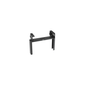 Rack de Distribución Aéreo de 2 Postes PanZone®, Rieles Roscados #12-24, de 6 UR, Color Negro