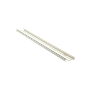 Base para canaleta T-45, de PVC rígido, con orificios perforados para montaje, 60.3 x 18.5 x 2400 mm, Color Blanco