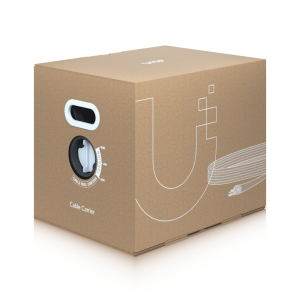 UISP Cable Carrier - Bobina de 305 Metros (1000 Pies) de Cable Ethernet de Grado Industrial con Protecci?n Contra Da?os Ambientales y Descargas Electrost?ticas Color Negro