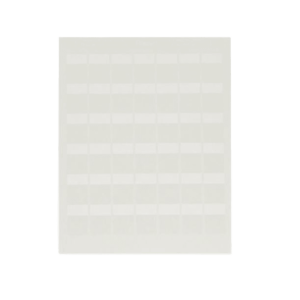Hojas con 1000 Etiquetas para Impresora L?ser/Inyecci?n de Tinta, para Patch Panel o Face Plate, para Identificaci?n 4 Puertos, Color Blanco