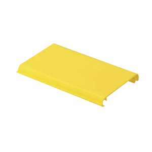 Tapa Con Bisagra a Presión Para Canaleta FiberRunner™ FR4X4YL10, de PVC Rígido, Color Amarillo, 3 m de Largo