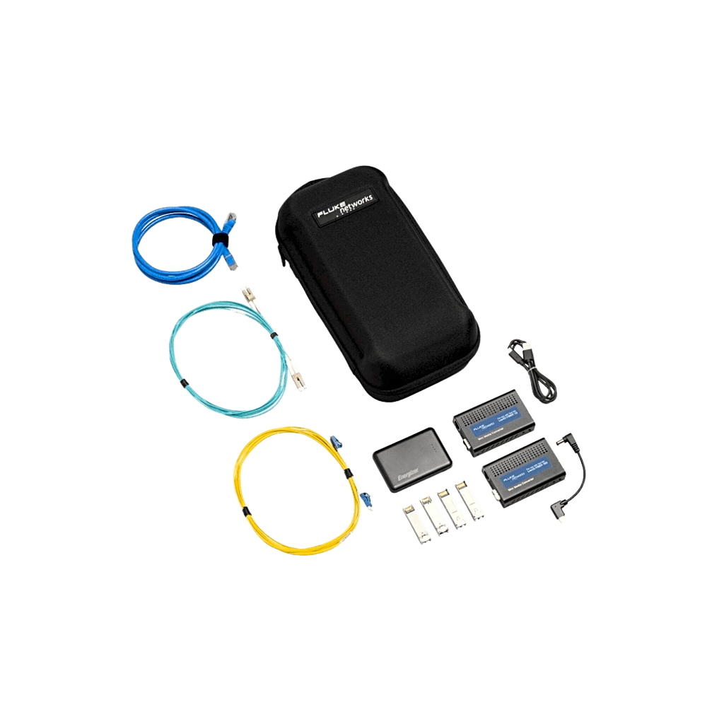 Probador de fibra para LinkIQ de 1 Gb/s y 10 Gb/s / Ping y Diagnóstico Switch / Bolsa de Transporte