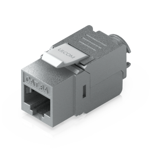 Keystone Jack Cat6A Tipo Toolless para Terminación sin Herramientas, Instalación Snap-In en Patch Panel, Paquete con 12 Piezas