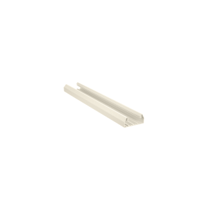 Base para canaleta T-70, de PVC rígido, con orificios perforados para montaje, 103.3 x 44.9 x 1800 mm, Color Blanco Mate