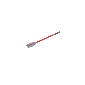 Cable de Parcheo TX6, UTP Cat6, Di?metro Reducido (28AWG), Color Rojo, 0.5 Metros (1.64 Pies)