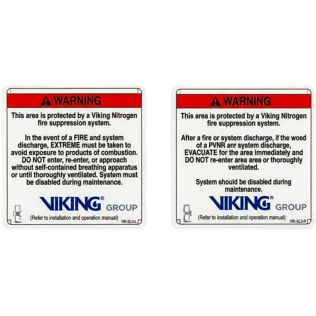 Señalamiento de Advertencia Exterior Nitrogeno | Sistemas de Extinción Oxeo