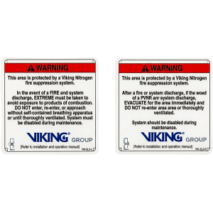 Señalamiento de Advertencia Exterior Nitrogeno | Sistemas de Extinción Oxeo